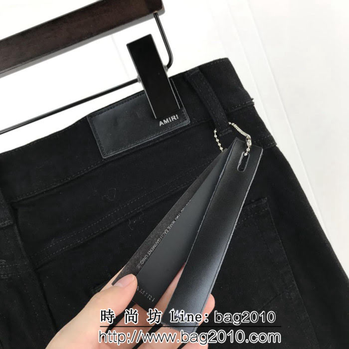 AMIRI美國潮牌 超火新款 壓膠牛仔褲 破洞和無破洞兩個版本 ydi1206